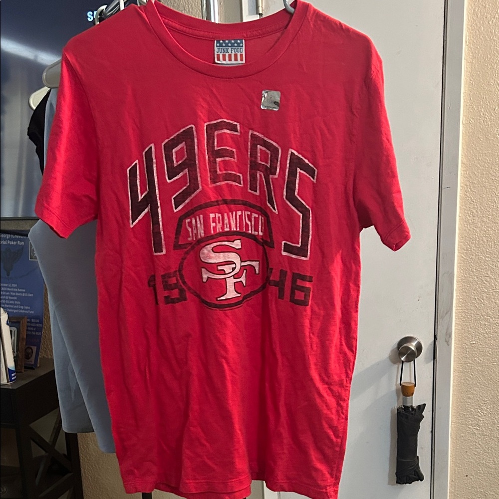 Junk Food Clothing Vibrant Red Graphic Tee